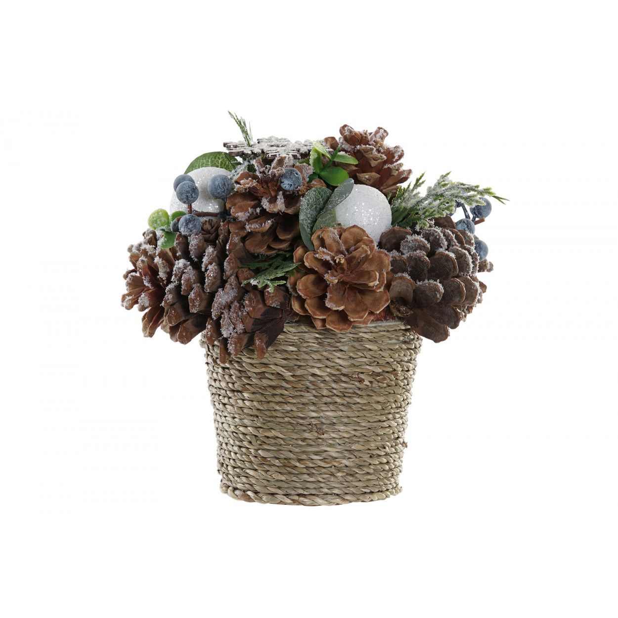 CENTRO DE MESA NAVIDEÑO "NEVADO" 18X18X18