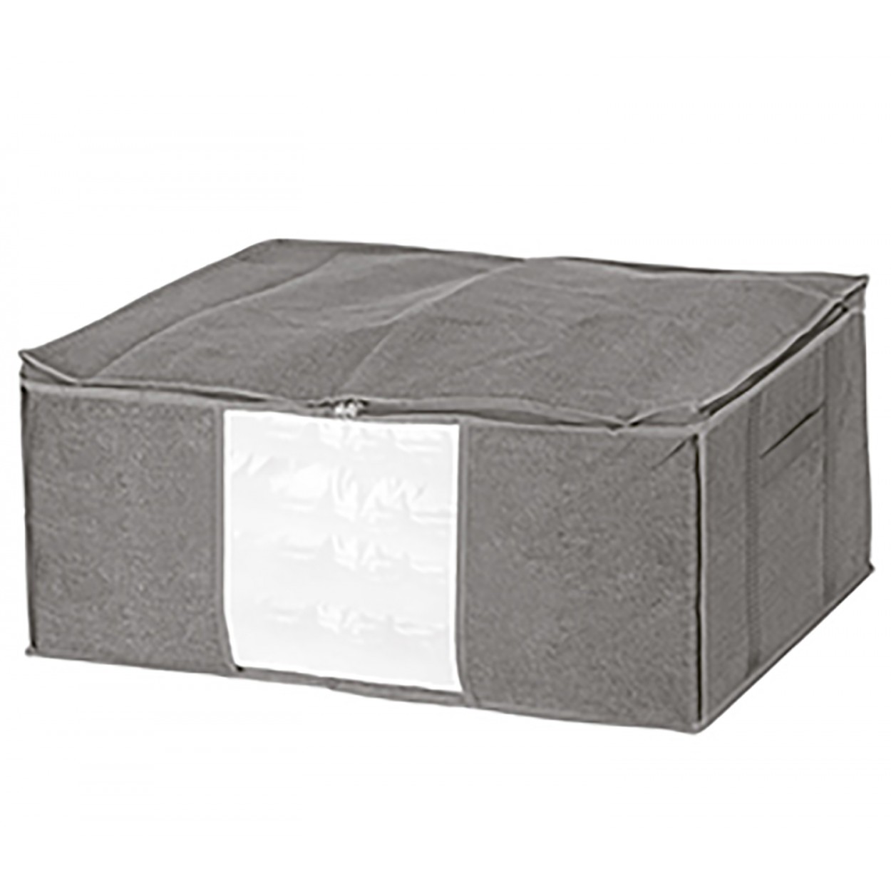 CESTA ALMACENAJE AL VACIO CON TAPA GRIS 60X45X25