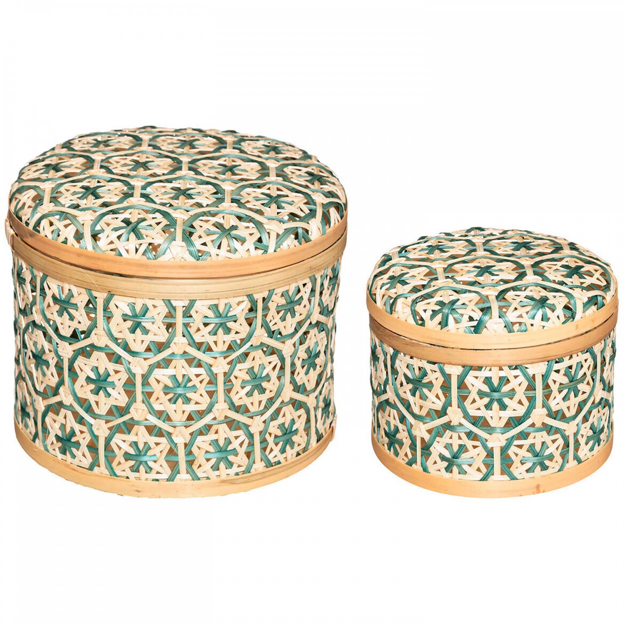 CESTA ALMACENAJE DECORATIVA GUEKE SET 2