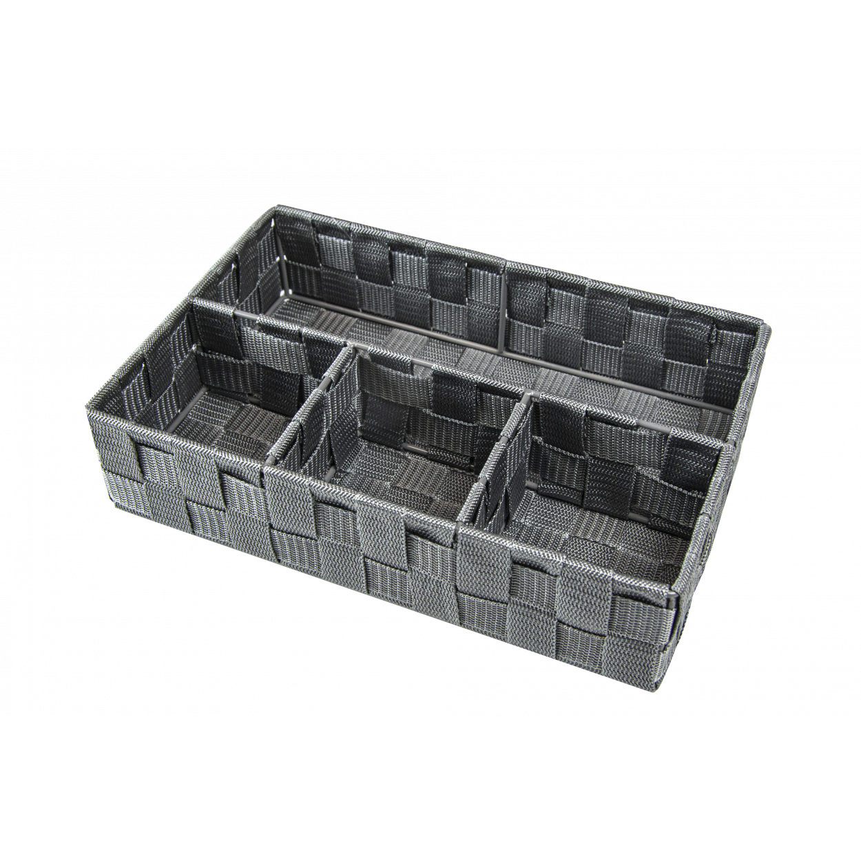 CESTA DE ALMACENAJE GRIS 4 COMPARTIMENTOS