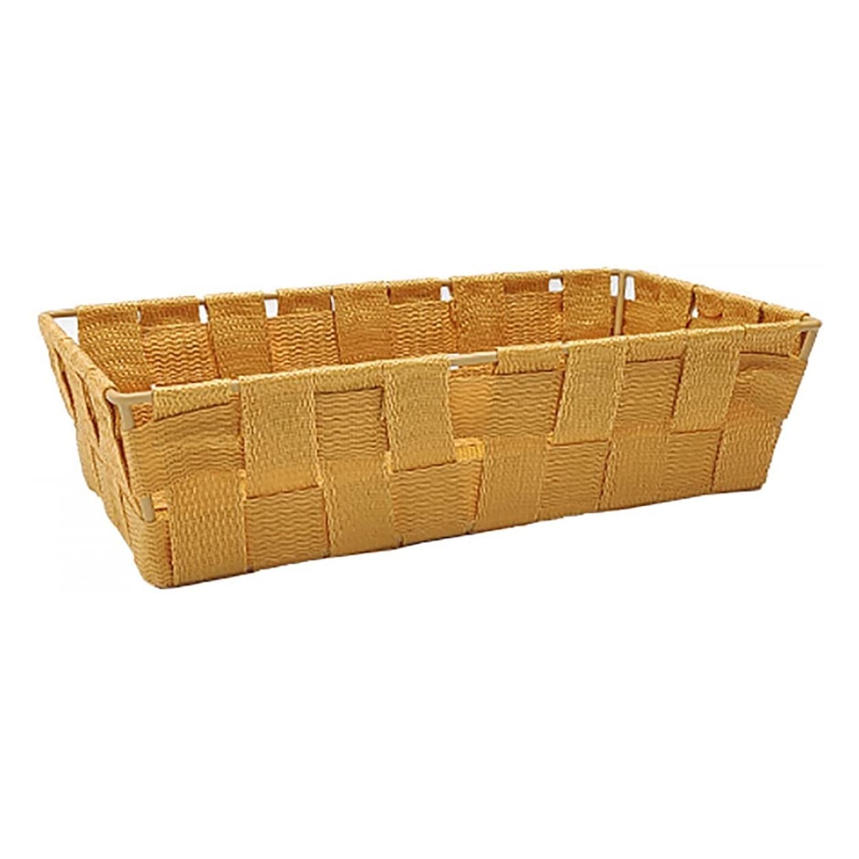 CESTA ALMACENAJE-ORGANIZADORA AMARILLA 28X16X7