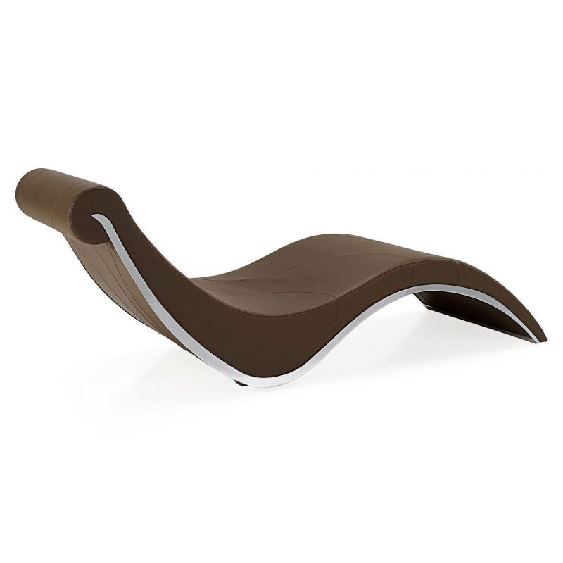 Chaise longue Sylvester piel natural