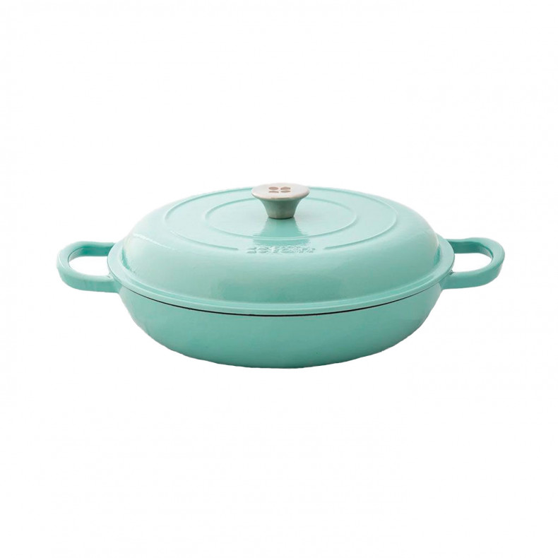 COCOTTE REDONDA BAJA 30CM MENTA