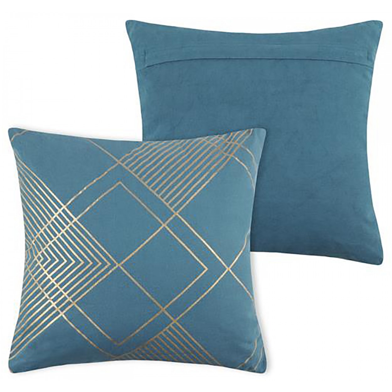 COJÍN AZUL Y DORADO ESTELAR 40X40CM