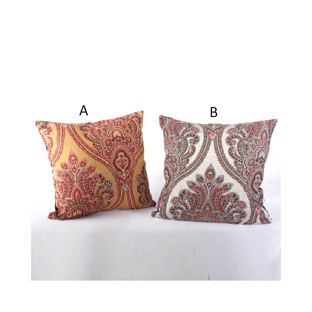 Cojín cuadrado étnico (45x45) dos colores