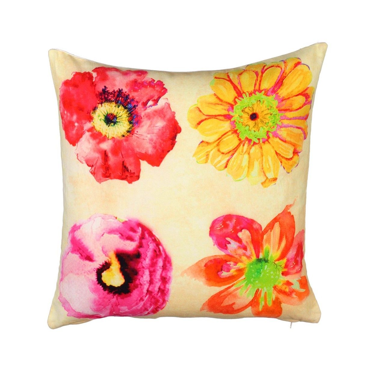 Cojín cuadrado flores (45x45)