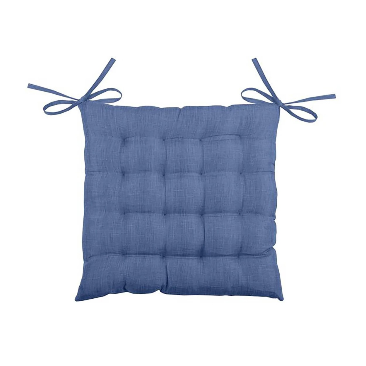 COJÍN DE SILLA POLIÉSTER 40X40CM AZUL MARINO EVI