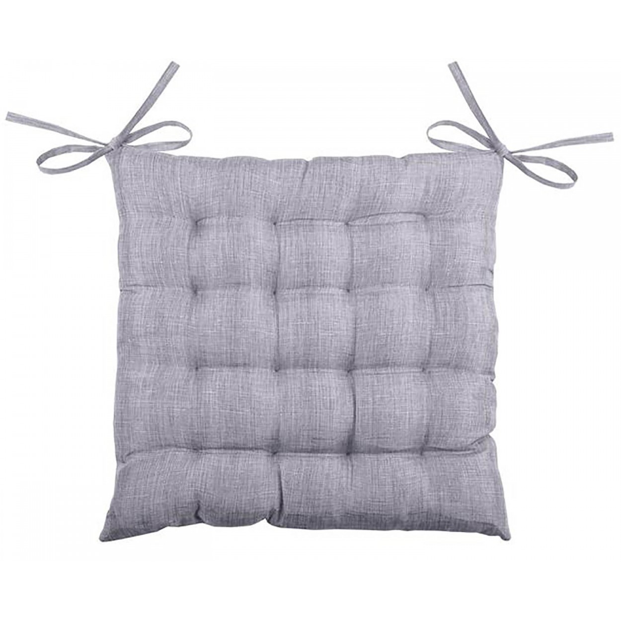 COJÍN DE SILLA POLIÉSTER 40X40CM GRIS CLARO EVI