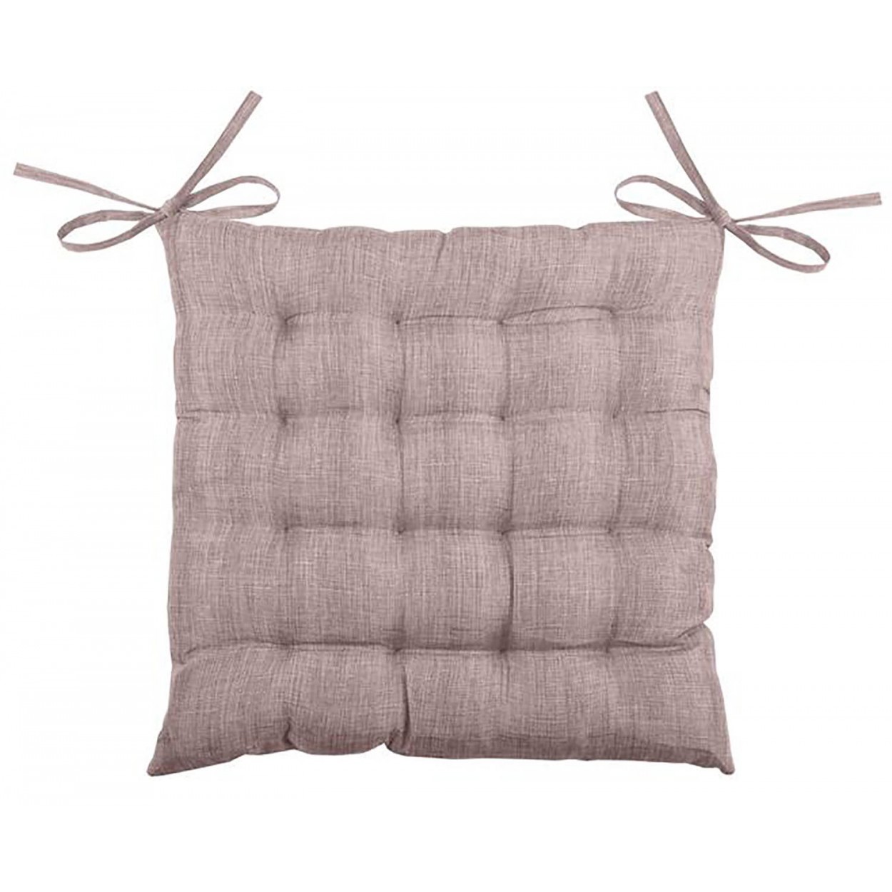 COJÍN DE SILLA POLIÉSTER 40X40CM GRIS ROSA EVI
