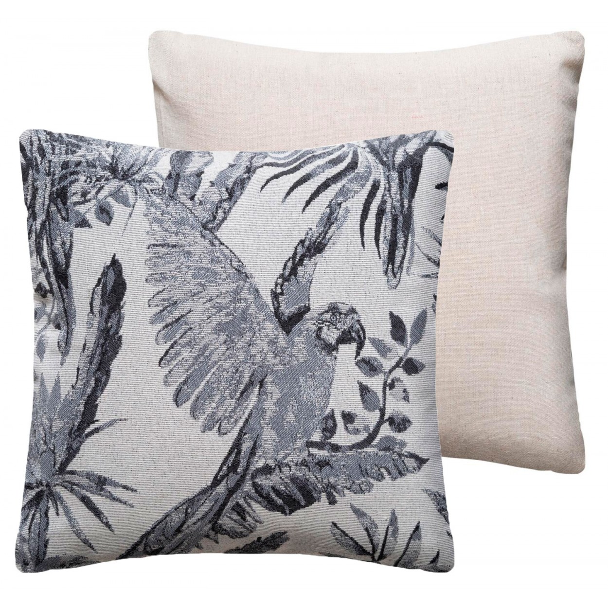 COJÍN DECORATIVO CUADRADO JUNGLE LORO 40X40CM