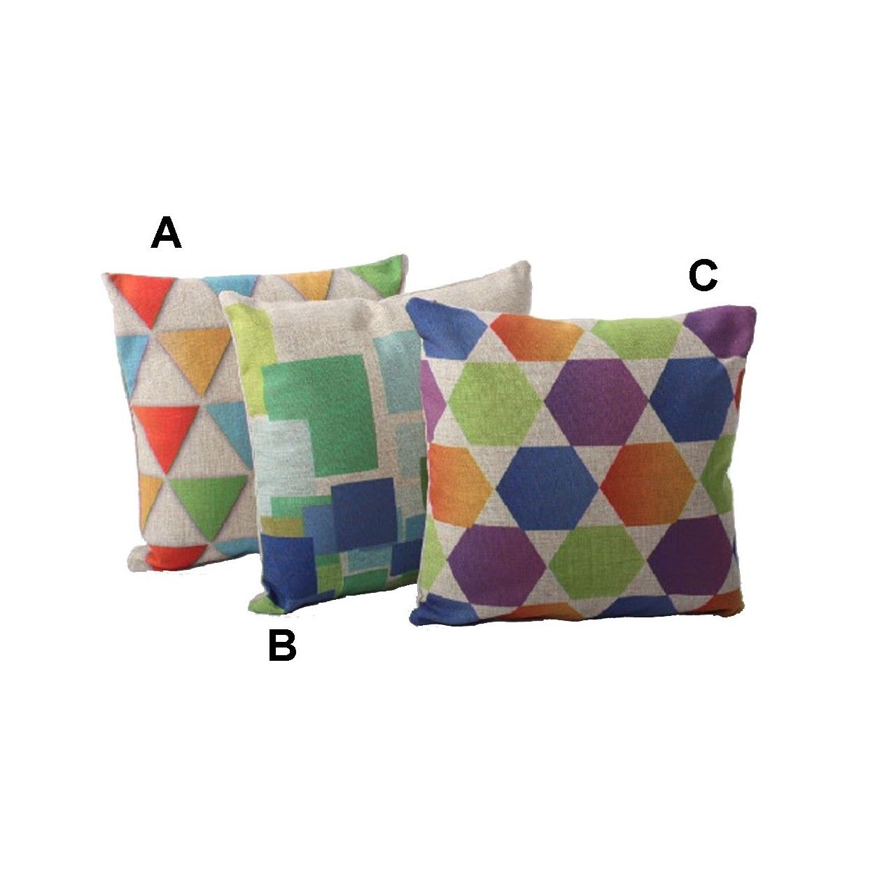 Cojín lino. Tres modelos.