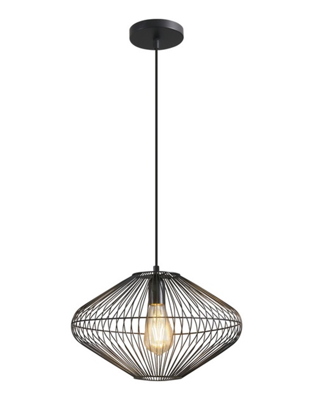 Colgante de techo Arsen - AJP - Lámpara tipo jaula negra