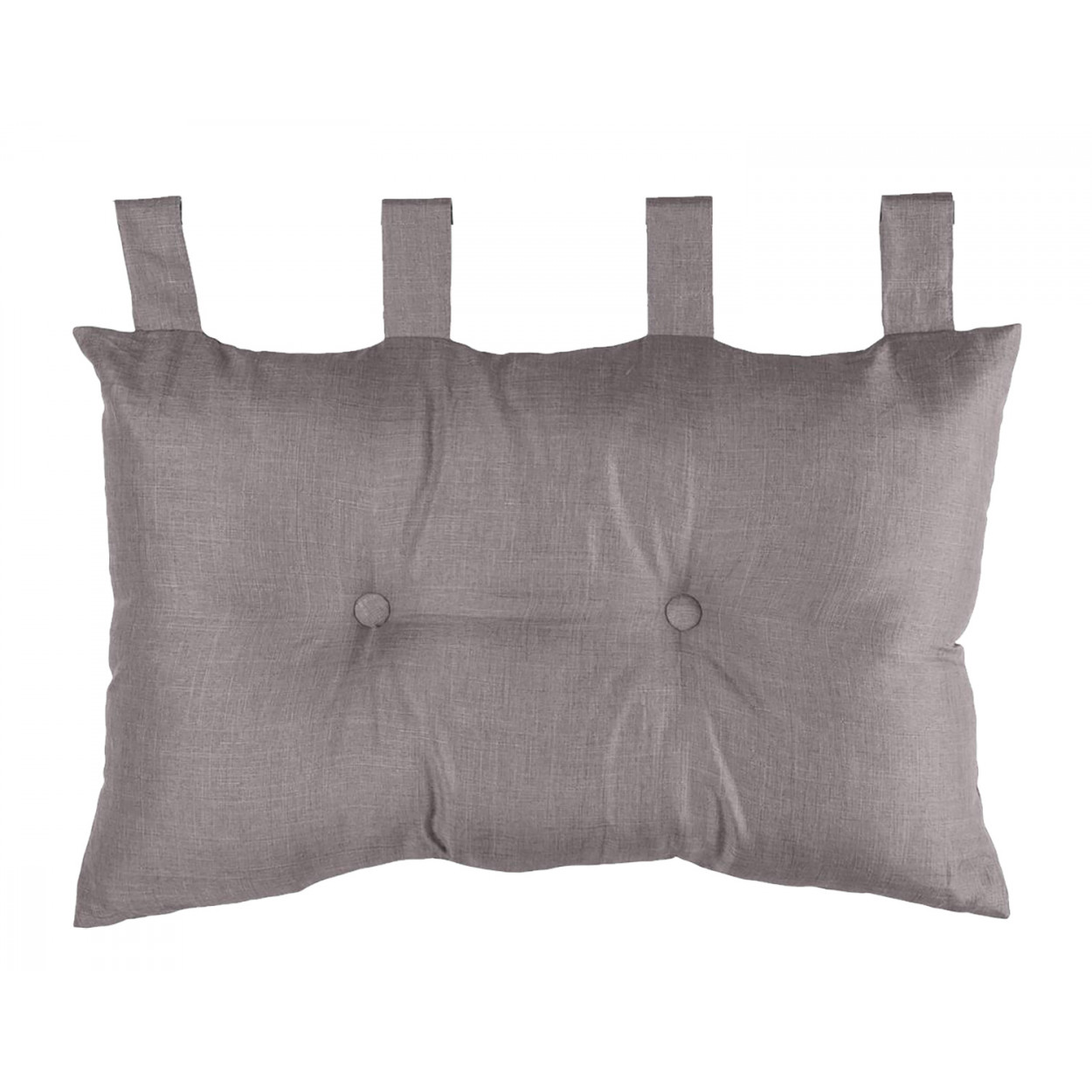 CABECERO ACOLCHADO DECORATIVO GRIS TOPO MEME 45X70 CM