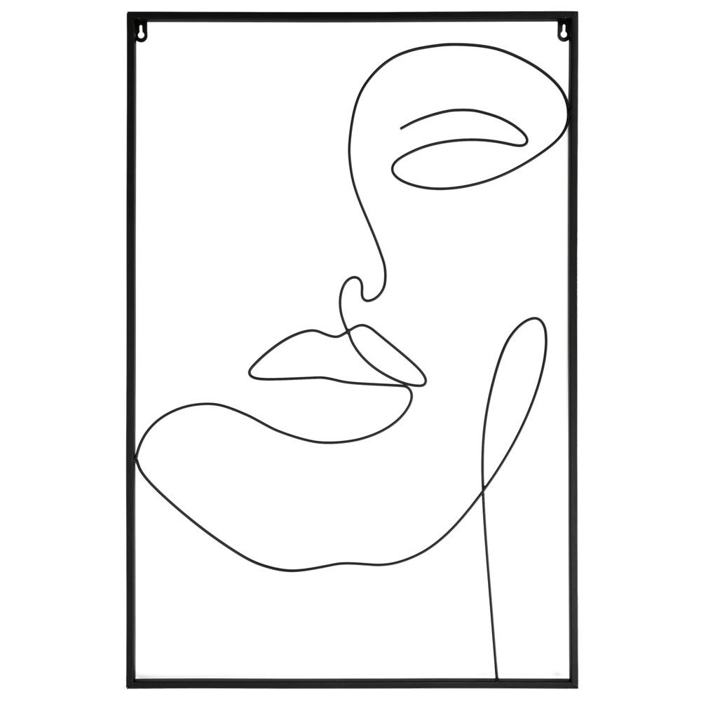 Home Deco Factory Cuadro Cara Alambre 60x90 cm