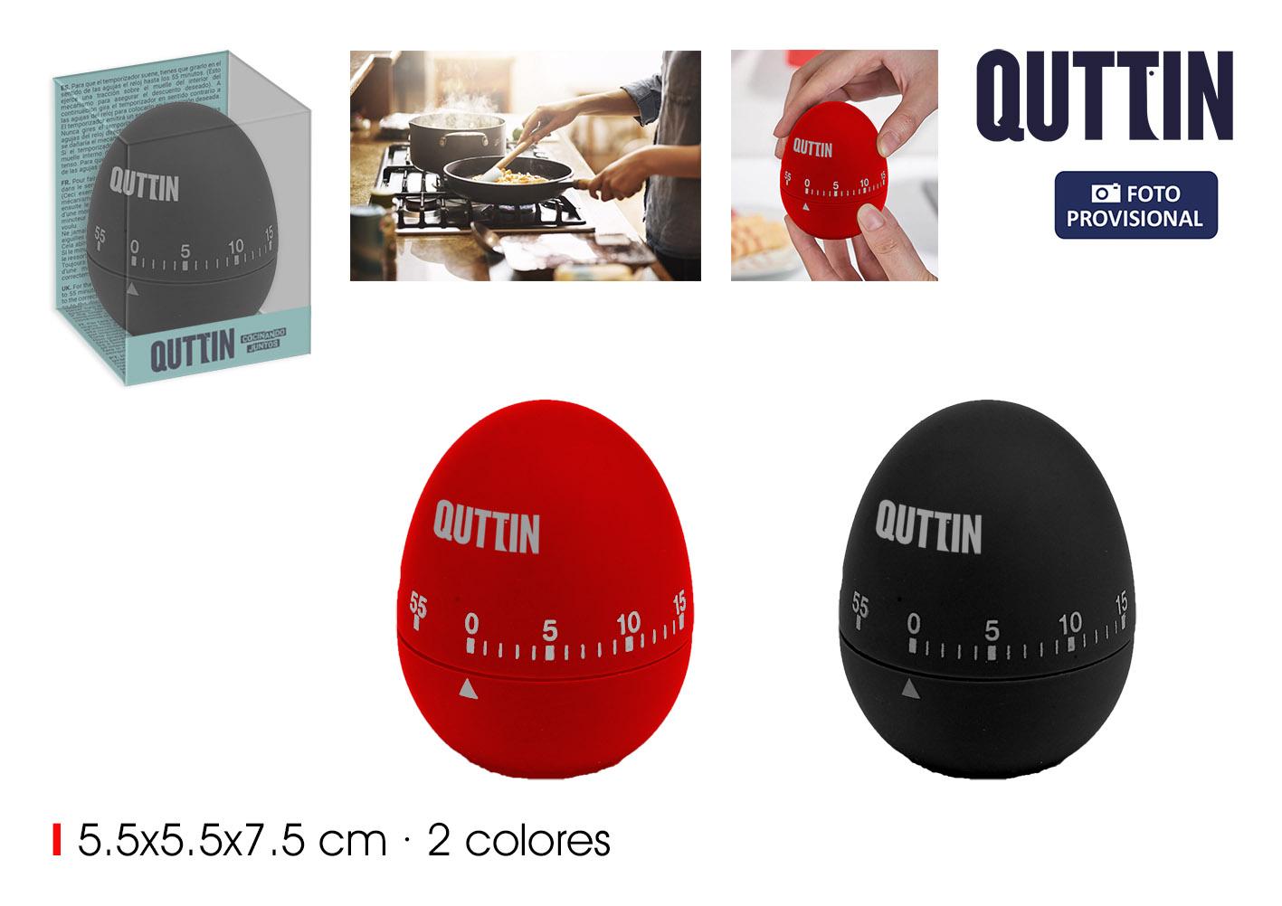 Inde Temporizador de Cocina Quttin 5.5 x 7.5 cm (24 Unidades)