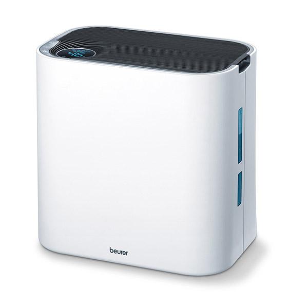 Beurer LR-330 Purificador y Humidificador de Aire, 3 Capas de Filtrado, Pantalla Retroiluminada, para Habitaciones hasta 35m2