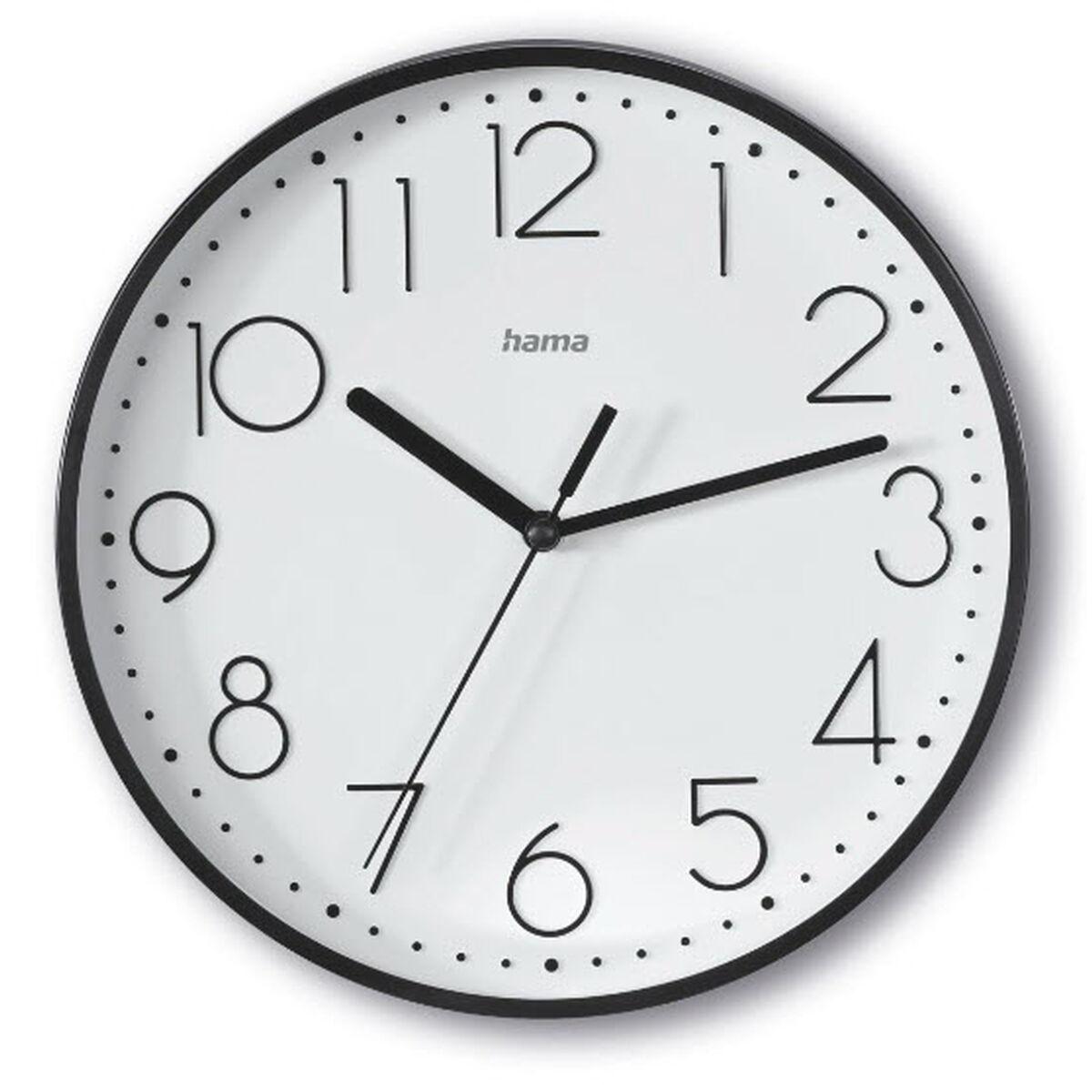 HAMA Reloj de Pared Salina, Negro