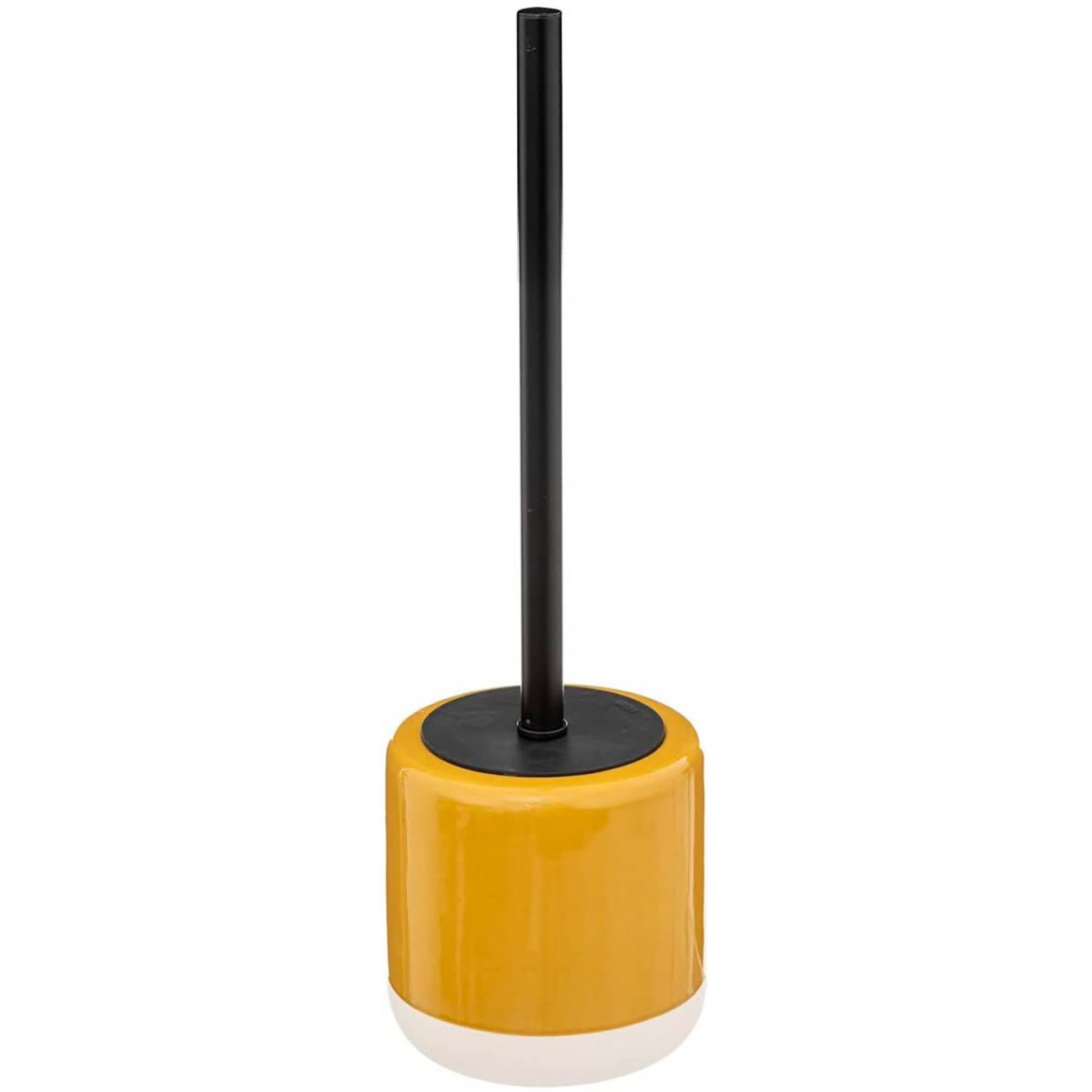 ESCOBILLERO DE BAÑO DOLOMITE BICOLOR MOSTAZA