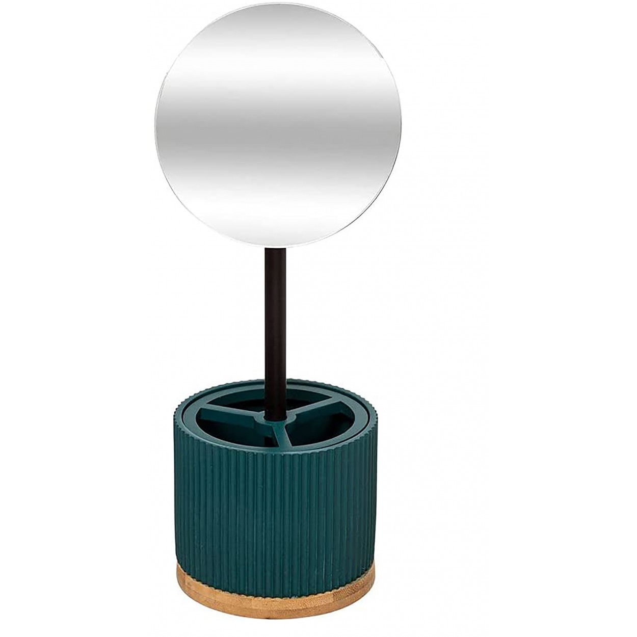 ESPEJO ORGANIZADOR AZUL-VERDOSO BAÑO 14X35X14