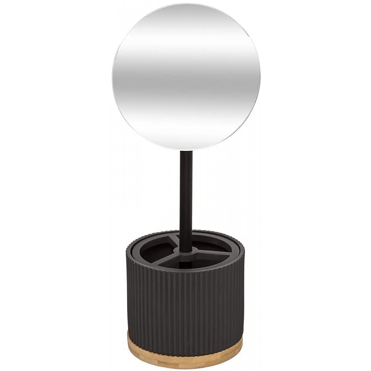 ESPEJO ORGANIZADOR NEGRO DE BAÑO 14X35X14