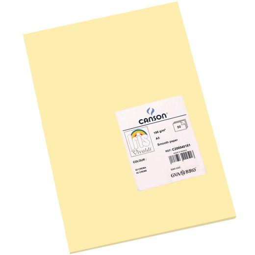 Iris Cartulina 297x420 mm 185 gr Crema - 50 Unidades