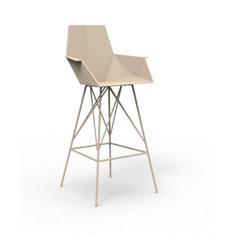 Taburete con brazos para barra de bar y mostrador Faz