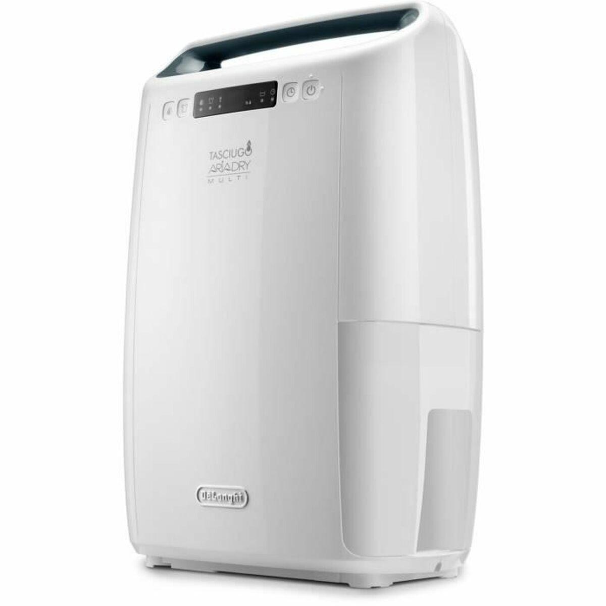 Delonghi DEXD216RF Deshumidificador con Filtro Antipolvo Antialergias y Carbón Activo para Eliminar Humedad y Malos Olores