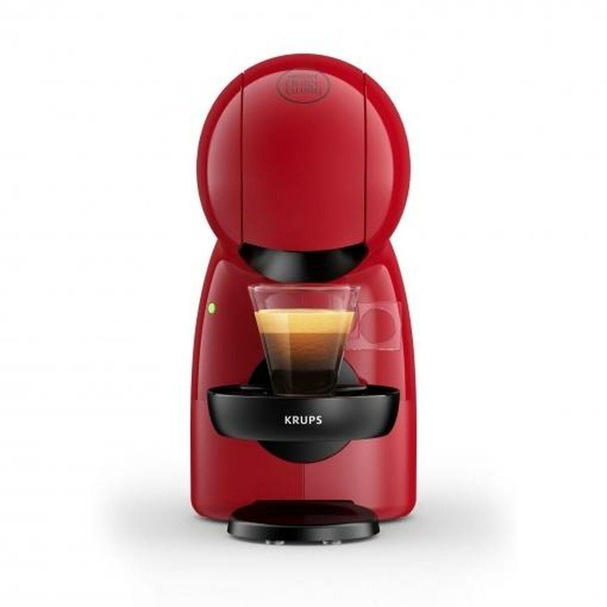 Krups Cafetera de Cápsulas Nescafé Dolce Gusto Picolo XS, 15 Bares de Presión, Diseño Compacto, Roja