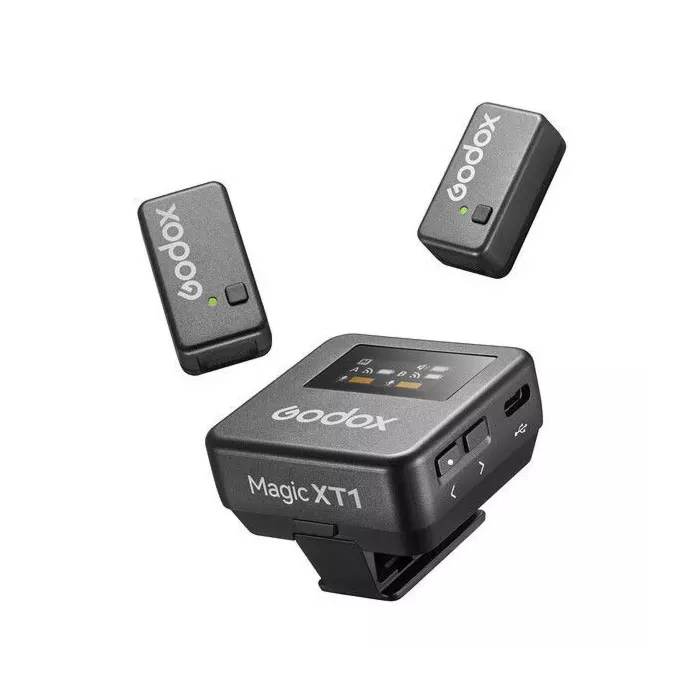 GODOX SISTEMA MICROFONÍA INALÁMBRICO 2,4 GHZ MAGIG XT1 2+1