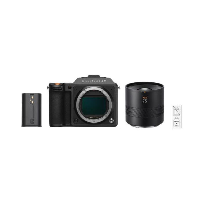 Hasselblad X2D 100C + XCD 75/3.4 + batería extra cámara de formato medio