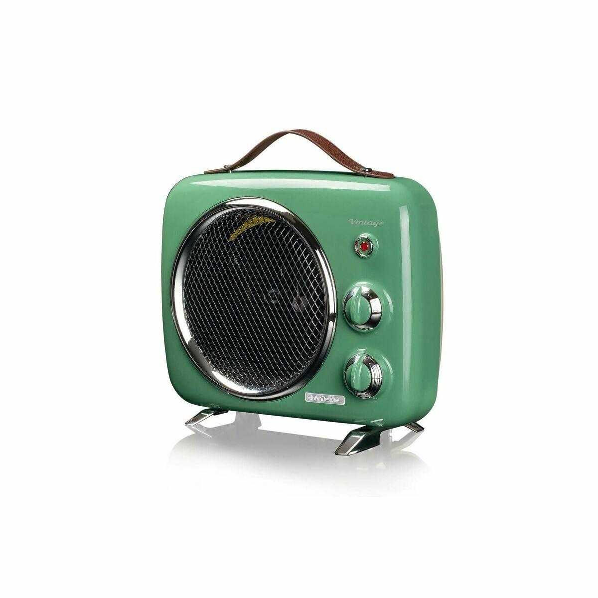 Ariete 808/04 Termoventilador Vintage Verde - Estilo años 50, Ajuste de Temperatura