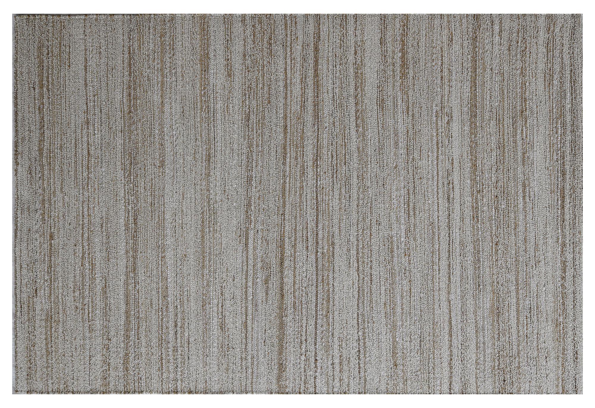 DKD Home Decor Alfombra Boho de Algodón Yute y Poliéster 200x140 cm, Hecha a mano, Antideslizante, 1800 gsm