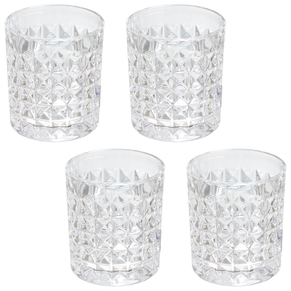 Home Deco Factory Juego De 4 Vasos Whisky Colección Cocktail