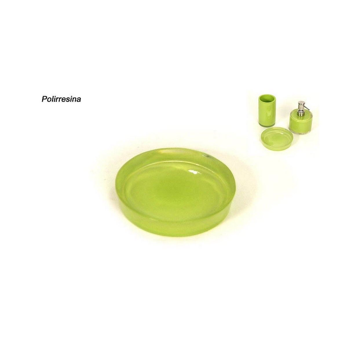 JABONERA COLOR VERDE.