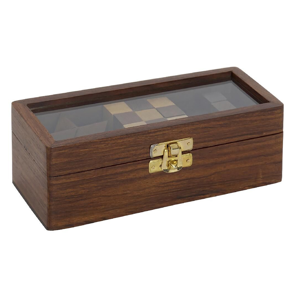 JUEGO ROMPECABEZAS MADERA SHEESHAM 17X7X6,5CM