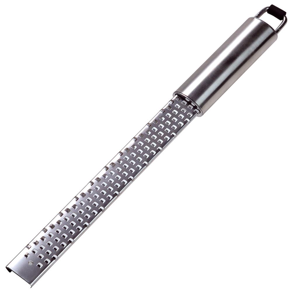 Rallador Profesional de Hoja Media con Forma de Lima, Acero Inoxidable y Funda Protectora para Queso y Cítricos 1946