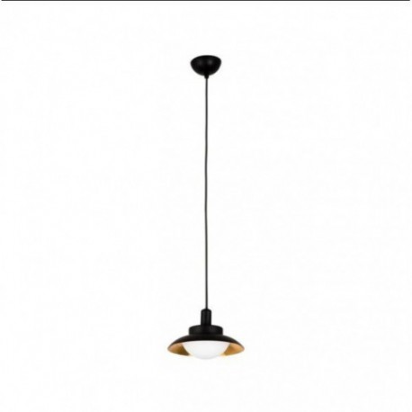 Lámpara Colgante Led Side Negro/Cobre