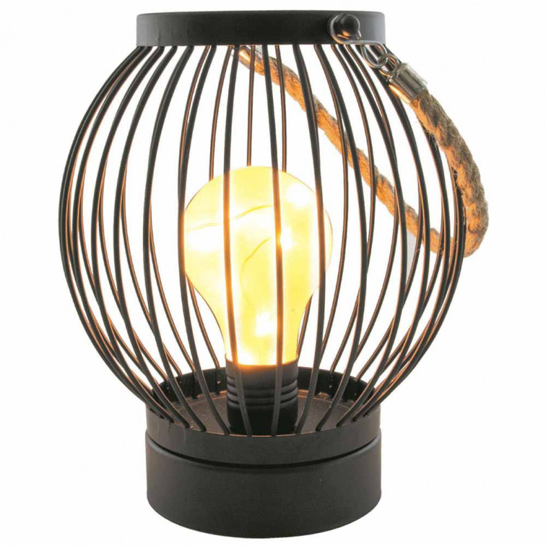 LAMPARA LED METAL C/CUERDA