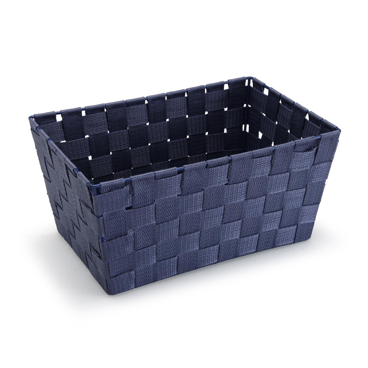 Cesta Multiusos Versa 20 x 15 x 30 cm Azul oscuro Grande