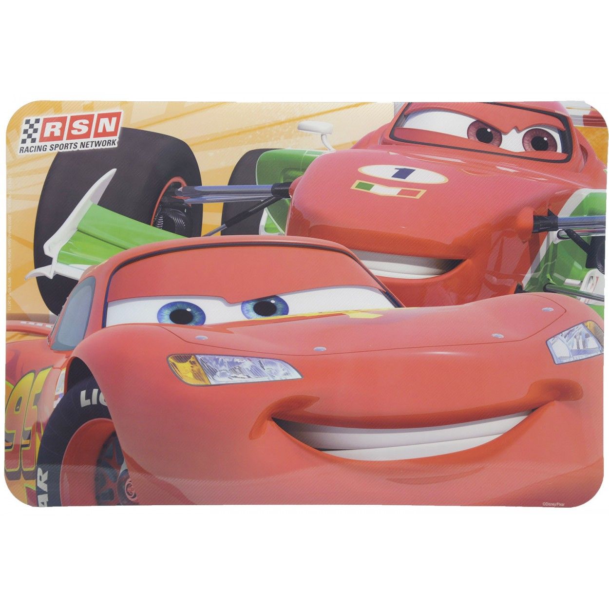 Mantel Individual Infantil Disney, Juego de dos Manteles Cars, para los más pequeños, 43x29,5cm
