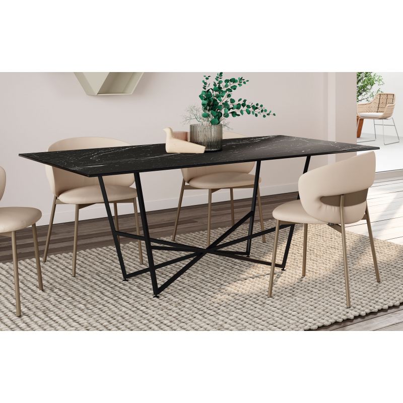 Mesa Mantis acabados Concerto & Black tamaño 200x100