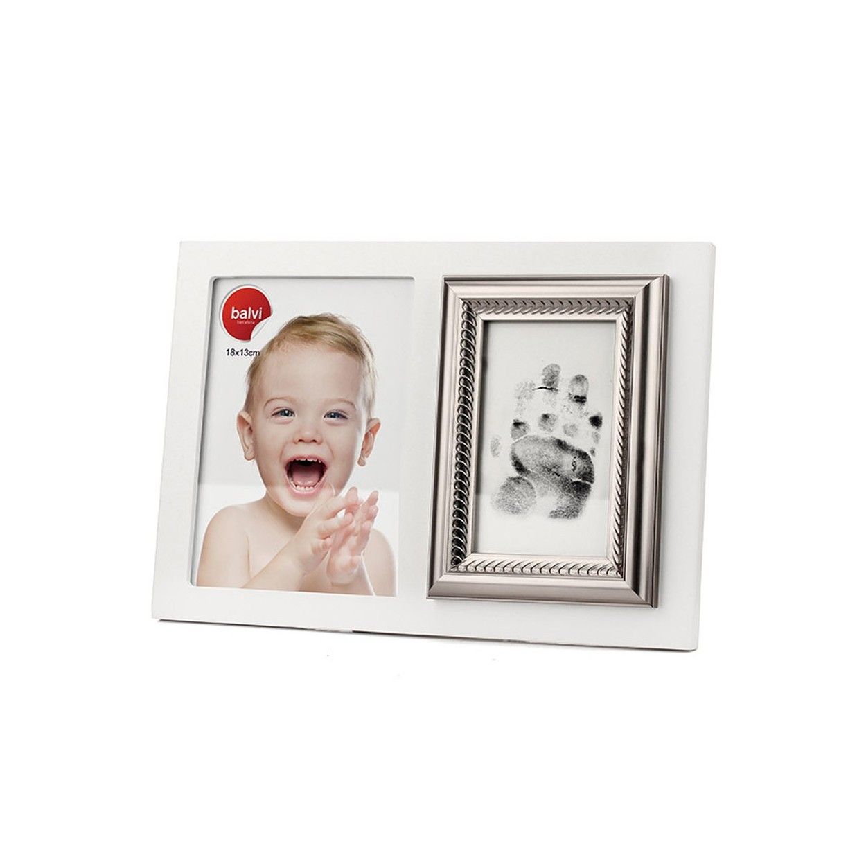 Marco & kit impresión Baby Print 13x18 madera