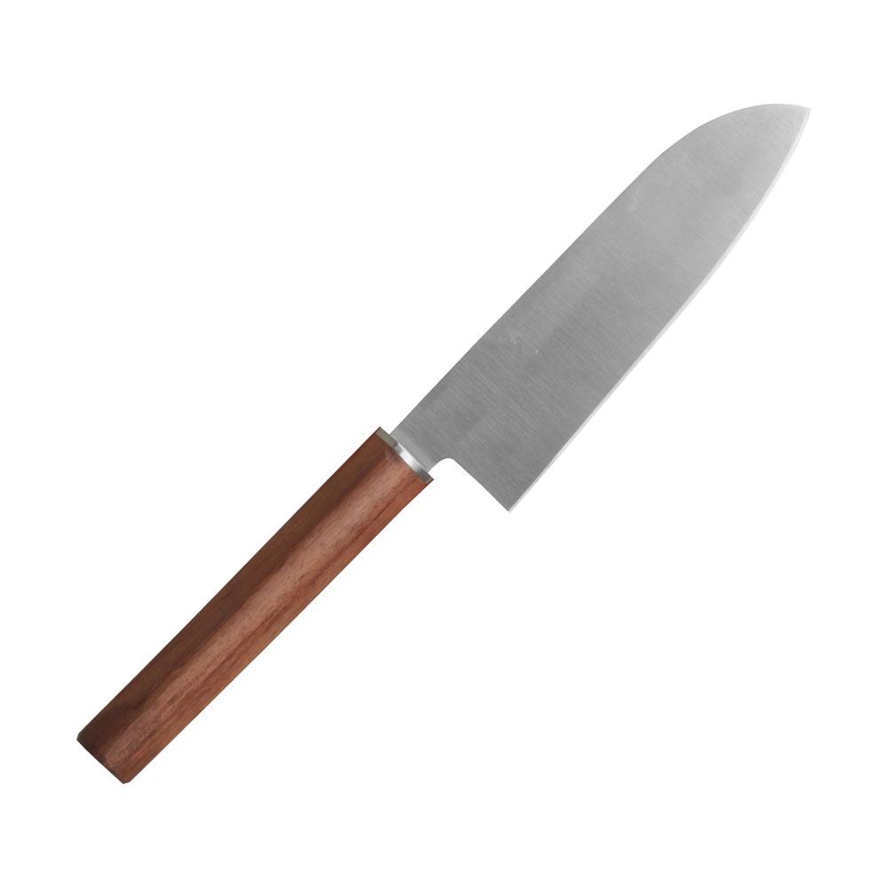 1946 Cuchillo Santoku Profesional, Hoja de Acero Inoxidable Templado, Mango de Madera, Colección Asia, 16 cm para Corte Óptimo
