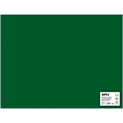 Apli Cartulina 50x65 cm 170 gr Pack De 25H Verde Oscuro