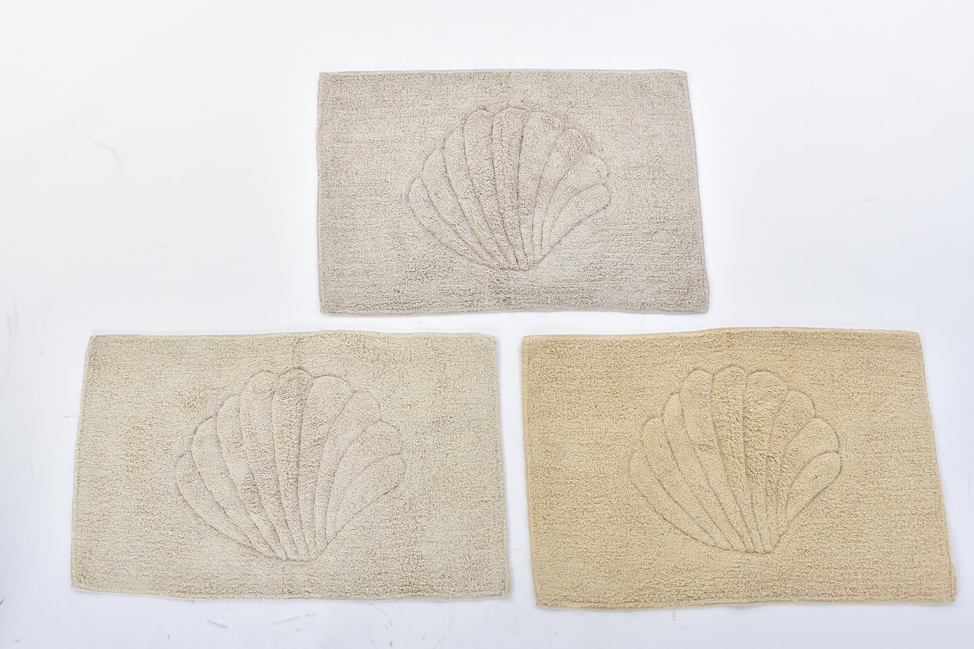 DKD Home Decor Alfombra Baño 100% Algodón Marrón Claro Beige 50x80 cm - Pack 6 Unidades