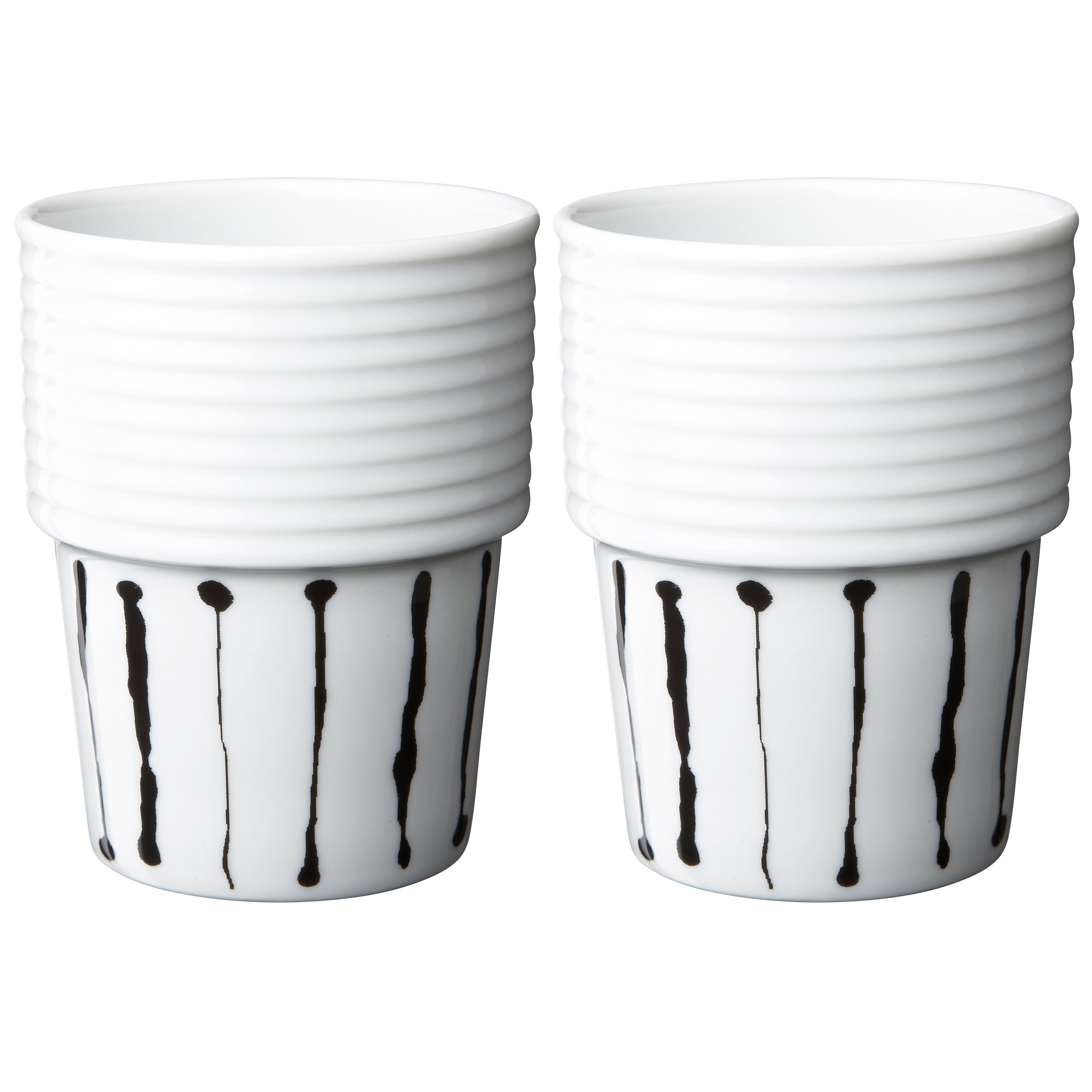 2 Tazas Filippa K Ink Stripe, set de 2