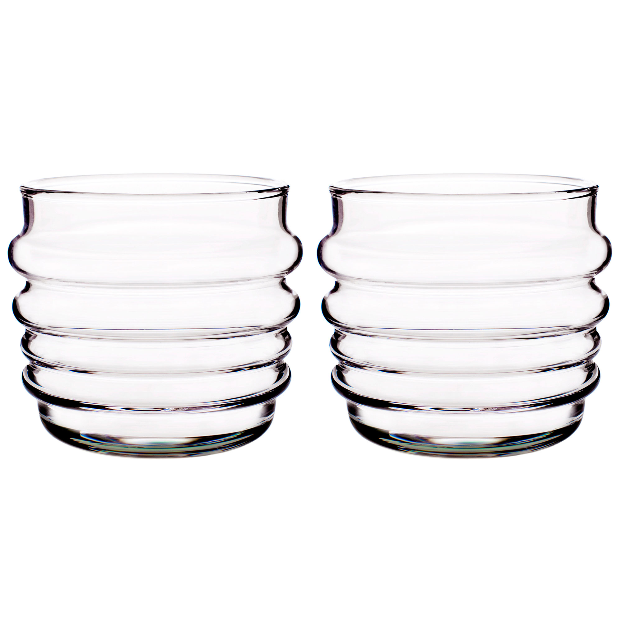 2 Vasos Sukat Makkaralla transparente, set de 2