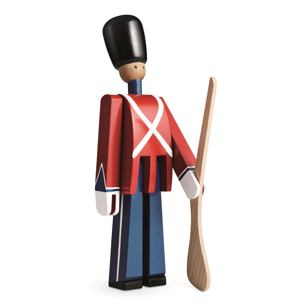 Soldado de madera rojo-azul