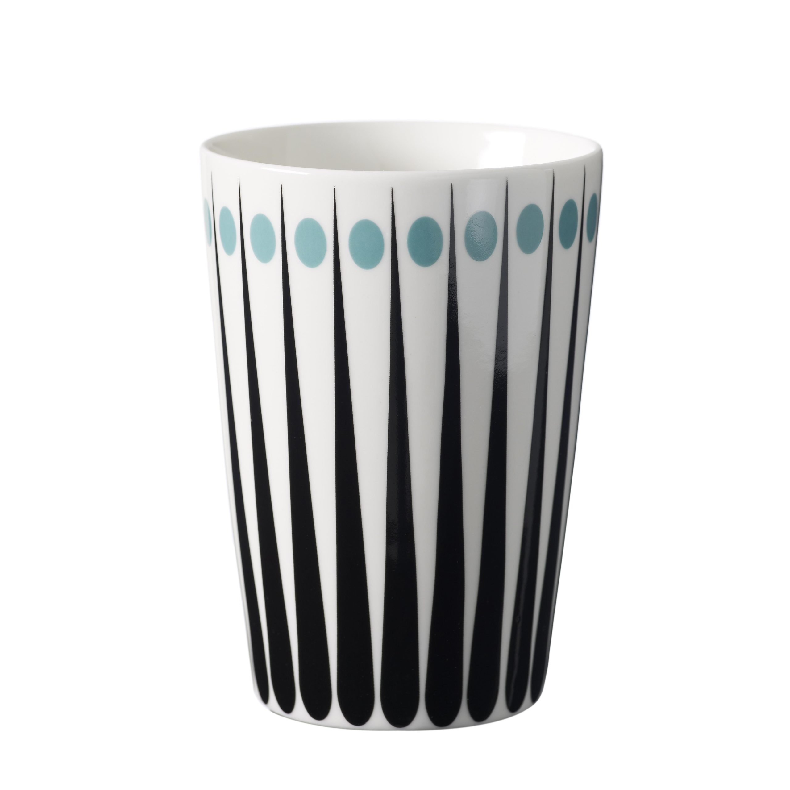 Taza Amanda blanco-aqua