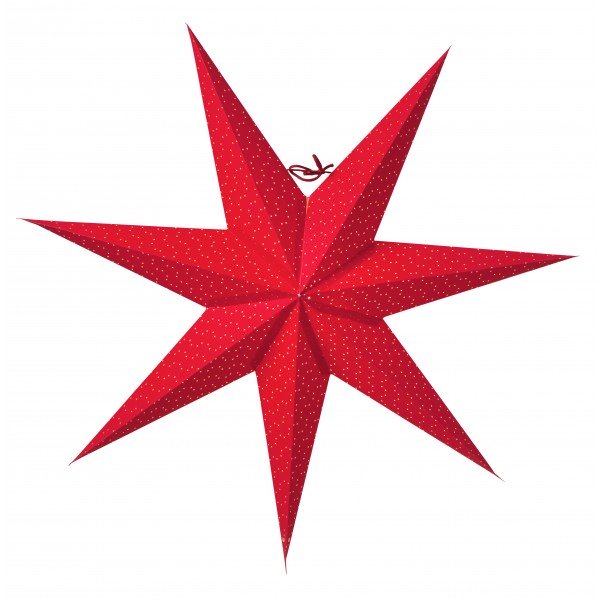 Estrella de navidad Aino slim rojo 60 cm